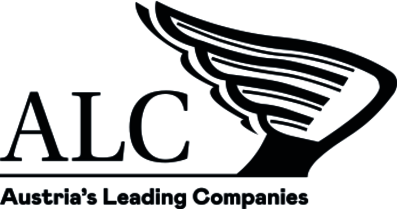 Das ALC Logo besteht aus dem Schriftzug Austrian Leading Company Award und dem ALC Flügel