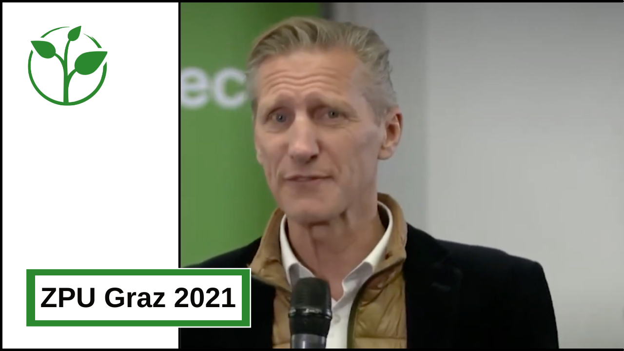 Thumbnail des Zero Project Unternehmensdialog in Graz 2021 auf dem der Moderator Oliver Zeisberger zu sehen ist.